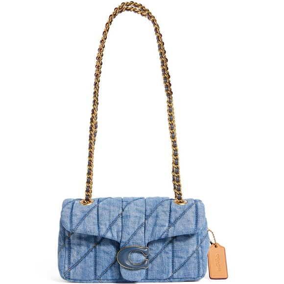 Denim Tabby 20 Coach Quilted Shoulder Bag - Picture 2 of 9